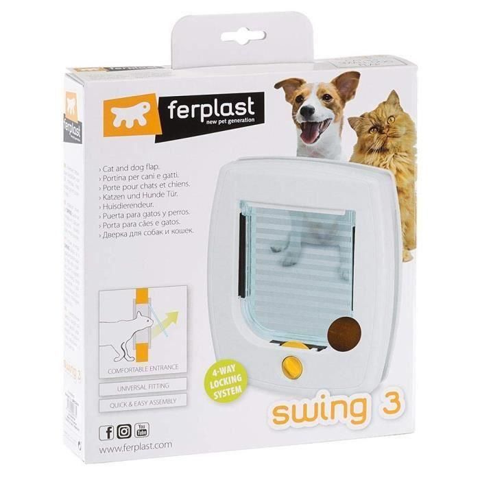 Ferplast Puerta Marrón Swing 3 Basic 1 Ferplast Puerta Marrón Swing 3 Basic 1