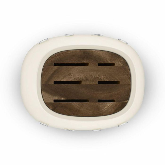 Juego de Cuchillos de Cocina y Soporte Smeg KBSF02CR Crema 1 Juego de Cuchillos de Cocina y Soporte Smeg KBSF02CR Crema 1