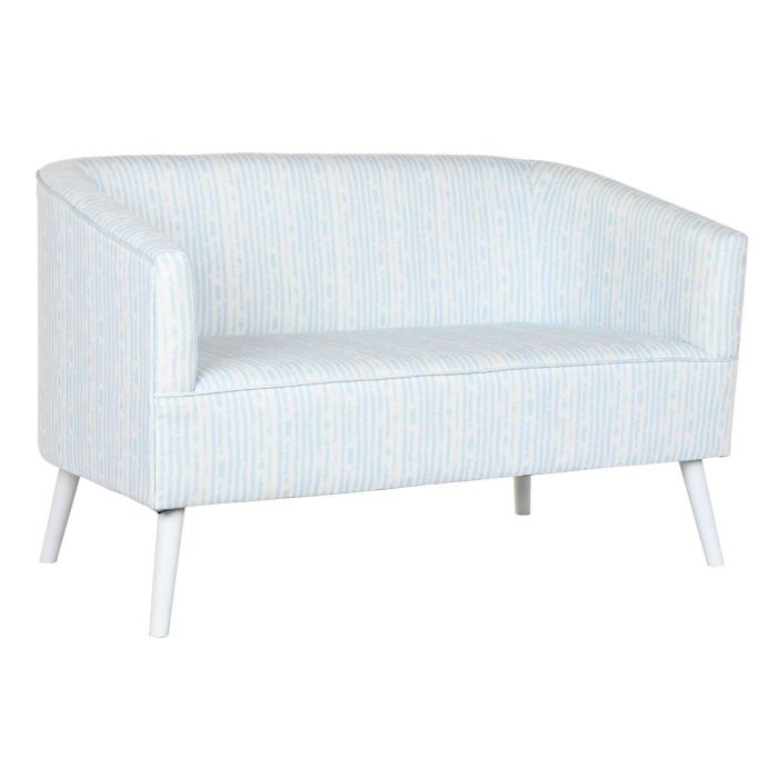 Sofa Mediterraneo DKD Home Decor Azul Celeste Blanco 68 x 78 x 130 cm