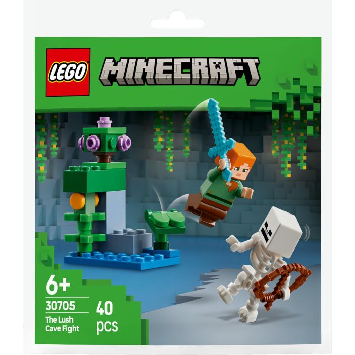 LEGO 30705 Minecraft Duelo en la Cueva Frondosa - Juego de construcción con 40 piezas para niños
