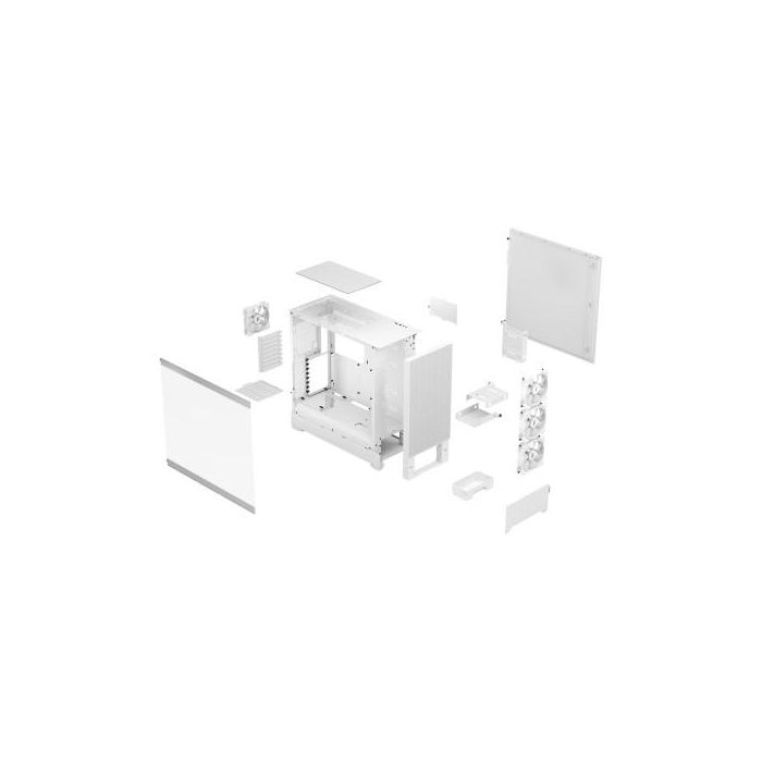 Fractal Design FD-C-POR1X-01 Caja PC Torre ATX Blanco con Panel de Vidrio Templado y Ventilación Mejorada 11
