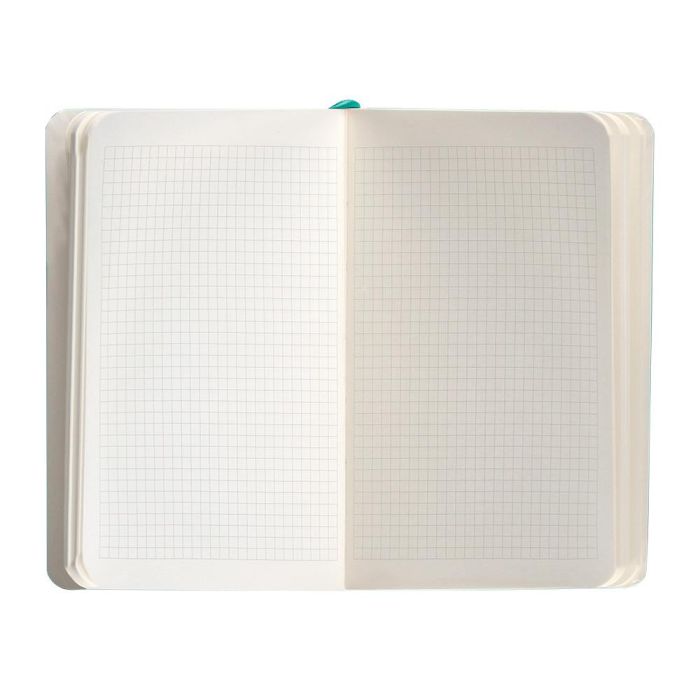 Cuaderno Con Gomilla Antartik Notes Tapa Blanda A6 Cuadricula Turquesa 100 Hojas 80 gr Fsc 7