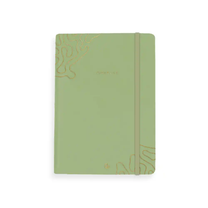 Liderpapel Agenda Efira 2026 Dia Pagina A5 Verde Papel 70gr Fsc Encuadernada Simil Piel Rigida 1