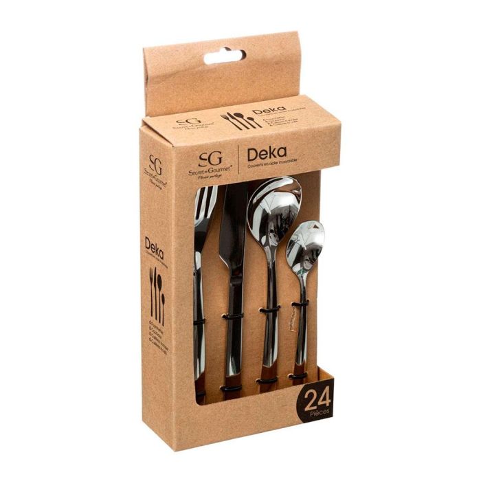 5Five Cubertería 24 piezas Deka Acero Inoxidable 176906 1