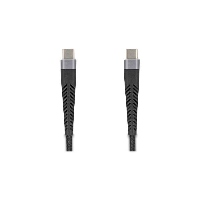 DeLOCK Cable de Carga USB 2.0 Tipo C a Tipo C 60W PD 3.0, 2 Metros, Tasa 0.48 Gbit/s, Negro, 81125 1