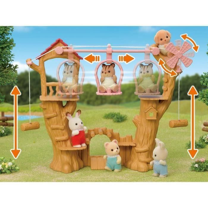 Sylvanian Families 5452 The Baby Zip Line Set con Figura Henry Conejo Bebé y Tirolesa para Casa del Árbol 3 Sylvanian Families 5452 The Baby Zip Line Set con Figura Henry Conejo Bebé y Tirolesa para Casa del Árbol 3
