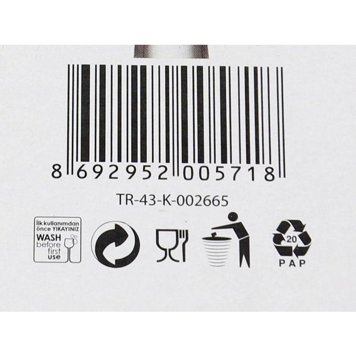 Lav Set 6 Copas Champagne Misket 190 cc Medidas 5 x 5 x 19.3 cm (4 Cajas)