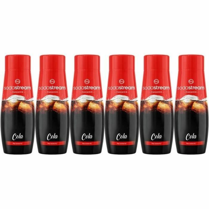 Sodastream SOD7290116748641 Pack de 6 Concentrados para Preparar Bebidas Carbonatadas Sabor Cola - 440ml cada botella