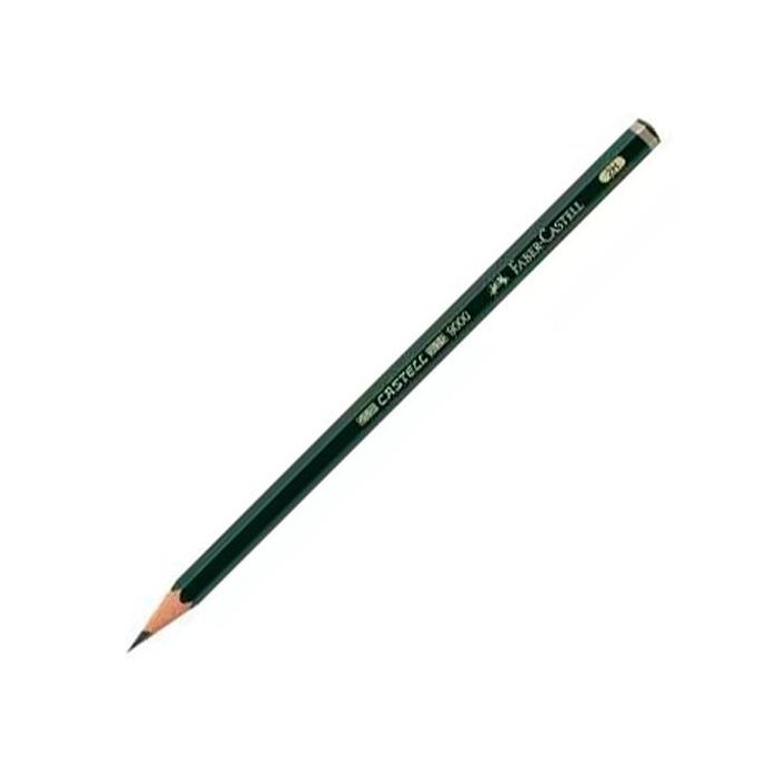 Faber Castell Lápiz de Grafito Ecolápiz 9000-2H, Mina Resistente a la Rotura, Barniz Ecológico, Set de 12 Unidades para Dibujar y Escribir (12 Unidades)