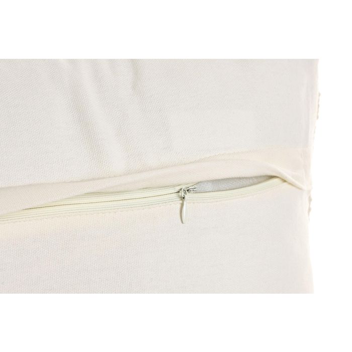 Cojin Boho DKD Home Decor Crudo 45 x 45 cm (2 Unidades) 2