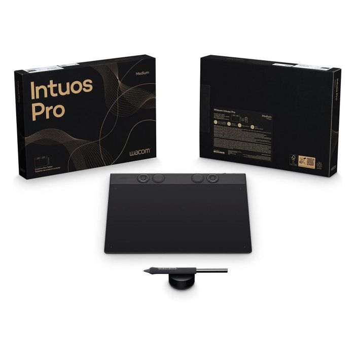 Wacom Intuos Pro Medium Stifttablett USB/Bluetooth Negro 263 x 148 mm 4 Wacom Intuos Pro Medium Stifttablett USB/Bluetooth Negro 263 x 148 mm 4