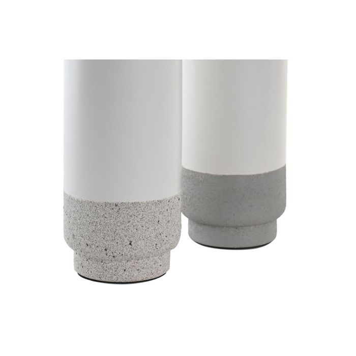 DKD Home Decor Lámpara Sobremesa Urban Bicolor Cerámica Cristal 10 x 26 x 10 cm (4 Unidades) 2