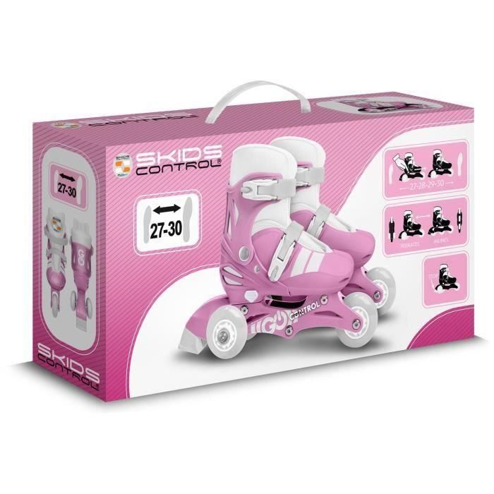Stamp STA3496271873011 Patines en línea Skids Control 2 en 1, 3 Ruedas, Talla 27-30, Rosa 4 Stamp STA3496271873011 Patines en línea Skids Control 2 en 1, 3 Ruedas, Talla 27-30, Rosa 4