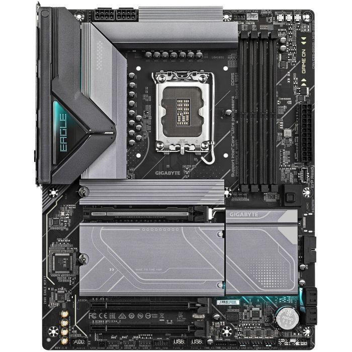 GIGABYTE Z890 EAGLE WIFI7 Placa Base ATX Intel Z890 LGA 1851, DDR5 8800MHz (OC), PCIe 5.0, Wi-Fi 7, LAN 2.5GbE, USB 4.0 para Intel Core Ultra 1 GIGABYTE Z890 EAGLE WIFI7 Placa Base ATX Intel Z890 LGA 1851, DDR5 8800MHz (OC), PCIe 5.0, Wi-Fi 7, LAN 2.5GbE, USB 4.0 para Intel Core Ultra 1