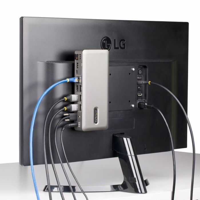 Hub USB Startech 150UE-USB4DOCKTRIPLE Gris 1