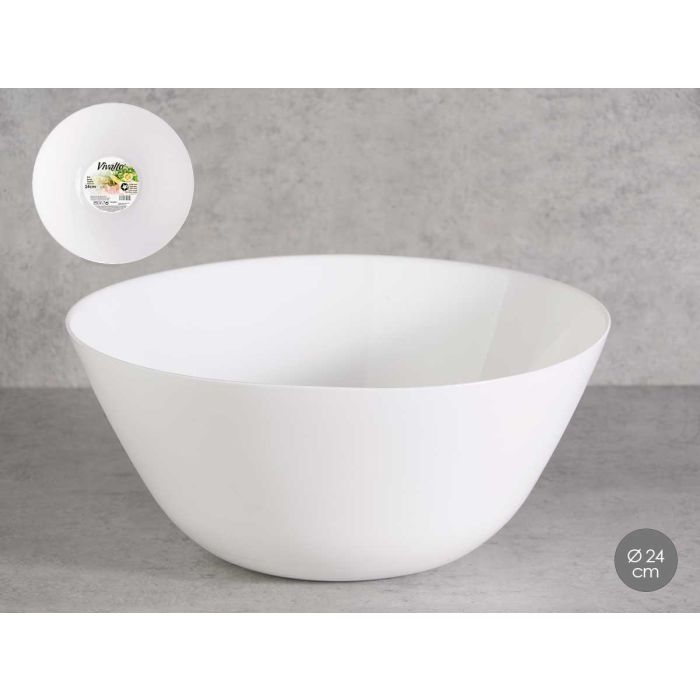 Bol Opal Liso 24Cm Vivalto (18 Unidades) Bol Opal Liso 24Cm Vivalto (18 Unidades)