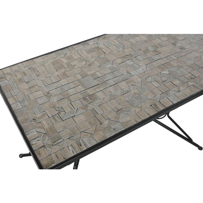 Mesa Comedor Terraza Y Jardin DKD Home Decor Multicolor Negro 70 x 75.5 x 140 cm 2 Mesa Comedor Terraza Y Jardin DKD Home Decor Multicolor Negro 70 x 75.5 x 140 cm 2