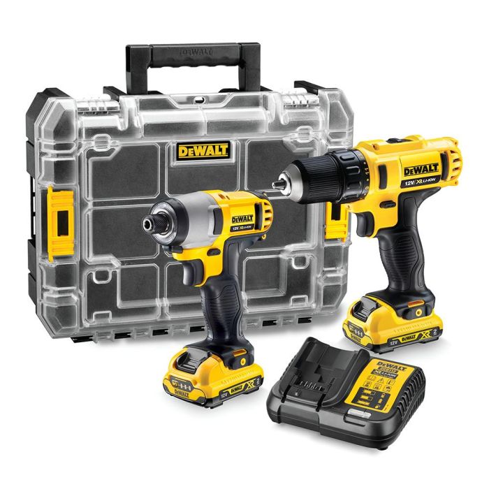 Dewalt Dcz211D2T-Qw Kit 12V Atornillador DCD710 y Atornillador de Impacto DCF815