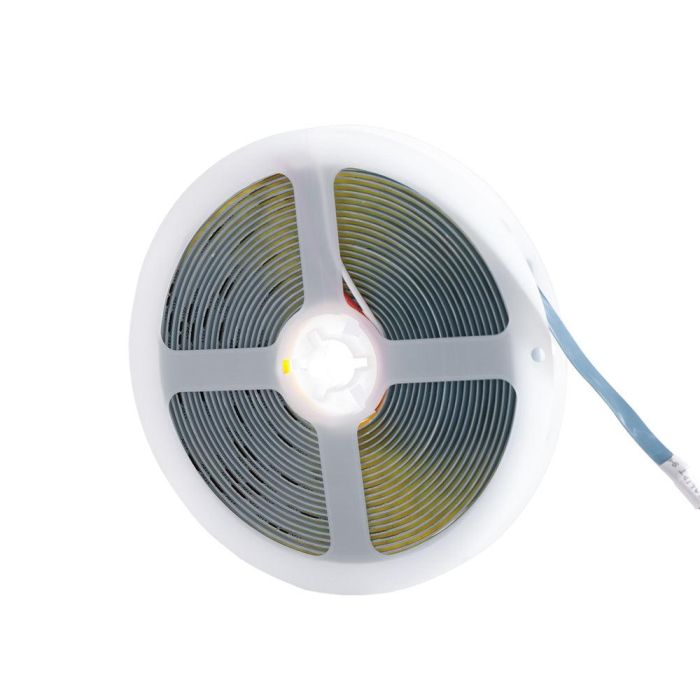 Tira de 320 LEDs/M 50W 5.000Lm CRI90 6000ºK COB 12VDC IP20 8mm Ancho x5M 40.000H [CA-COB-320-12DC-CW]-Blanco Frío 1