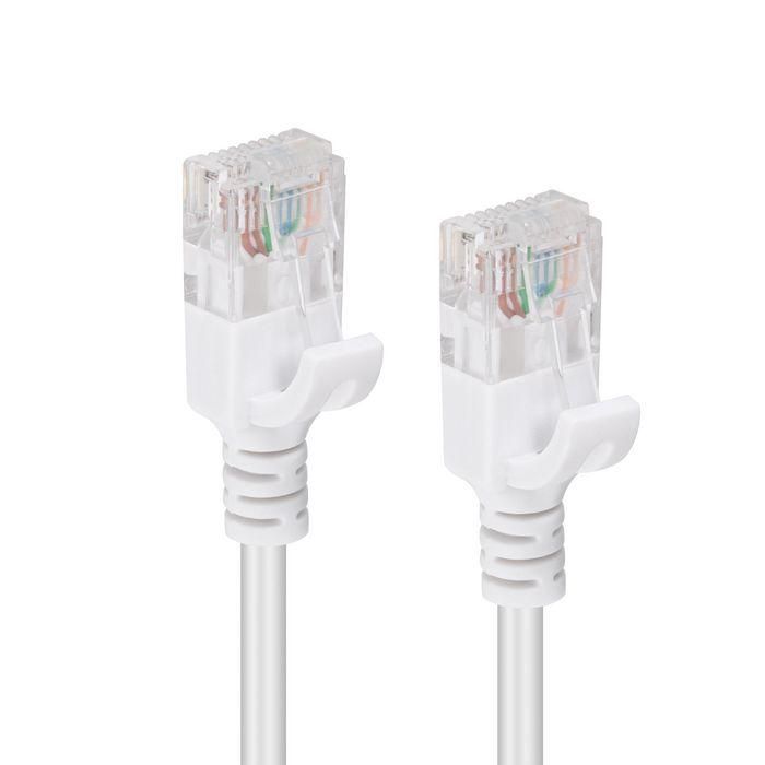 MicroConnect CAT6 U/UTP SLIM Network Cable 10m, White 1 MicroConnect CAT6 U/UTP SLIM Network Cable 10m, White 1