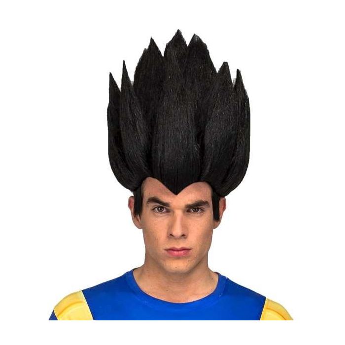My Other Me Peluca Vegeta Adulto | Talla Única | 100% Poliéster Negro 0 My Other Me Peluca Vegeta Adulto | Talla Única | 100% Poliéster Negro 0