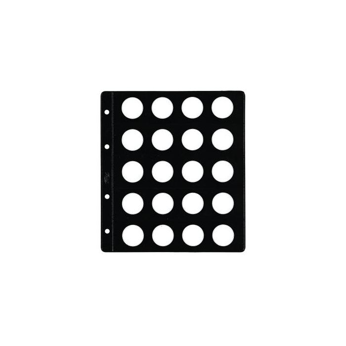 Funda Para Album De Monedas Pardo Tipo Claraboya Ø 26Mm 20 Aloj. (Set de 12)