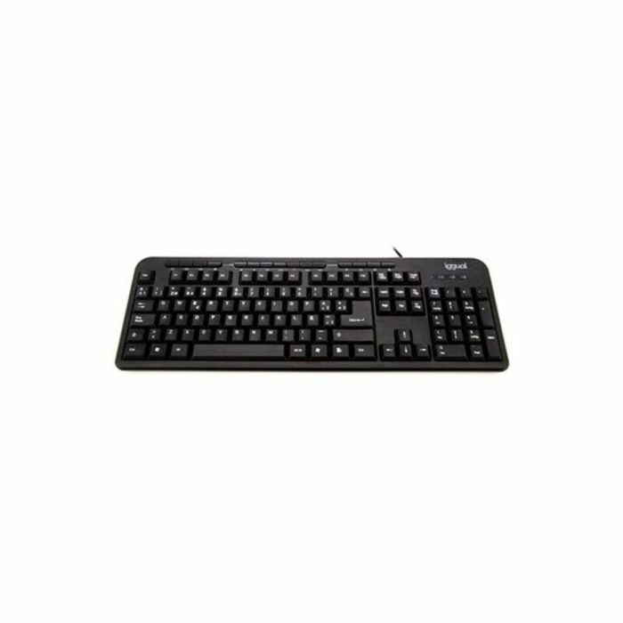 Teclado iggual CK-BASIC-120T QWERTY USB Negro Español Mono (1 Pieza)