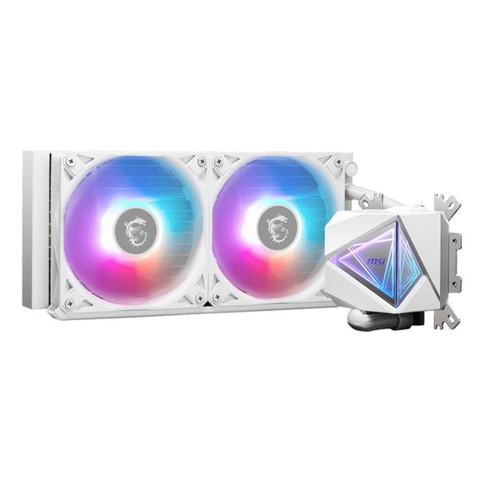 MSI MAG CORELIQUID I240 WHITE Sistema de Refrigeración Líquida para CPU, Intel/AMD, Radiador 240mm, ARGB, 20dBA, Blanco - 306-7ZW7A21-C24 1 MSI MAG CORELIQUID I240 WHITE Sistema de Refrigeración Líquida para CPU, Intel/AMD, Radiador 240mm, ARGB, 20dBA, Blanco - 306-7ZW7A21-C24 1