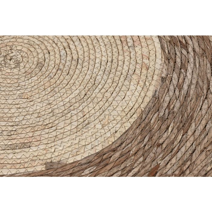 DKD Home Decor Alfombra Estilo Boho Natural Beige Poliéster 200x1x200 cm 3