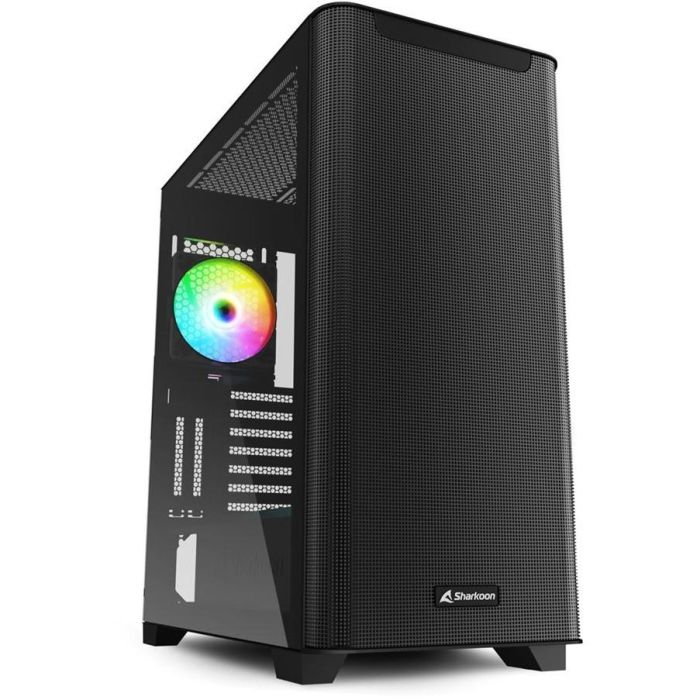 Sharkoon M30 RGB Black Full Tower PC Gaming ATX E-ATX con Iluminación RGB y Panel Templado