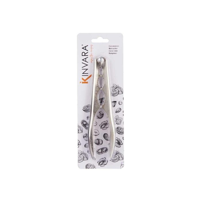 Cascanueces Kinvara Acero Plata 16.5x1.5x4.5 cm (48 Unidades) 2 Cascanueces Kinvara Acero Plata 16.5x1.5x4.5 cm (48 Unidades) 2