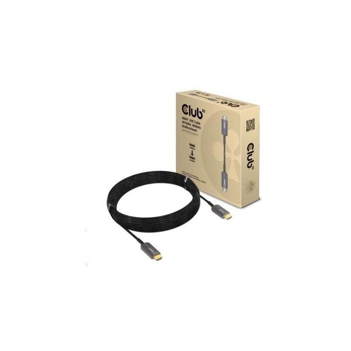 Club3D Cable HDMI 2.1 Activo Óptico 8K@60Hz UHD 10 Metros - Retail 3 Club3D Cable HDMI 2.1 Activo Óptico 8K@60Hz UHD 10 Metros - Retail 3