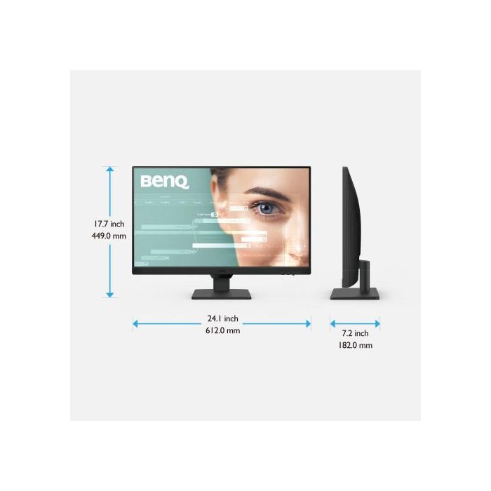 Monitor BenQ Gw2790 (9H.LLTLJ.LBE) ) 27” Ips, Fhd, 100Hz, 99% Srgb, 1300:1, 2X Hdmi 1X Dp, Altavoces, Vesa, Eye Care. 1