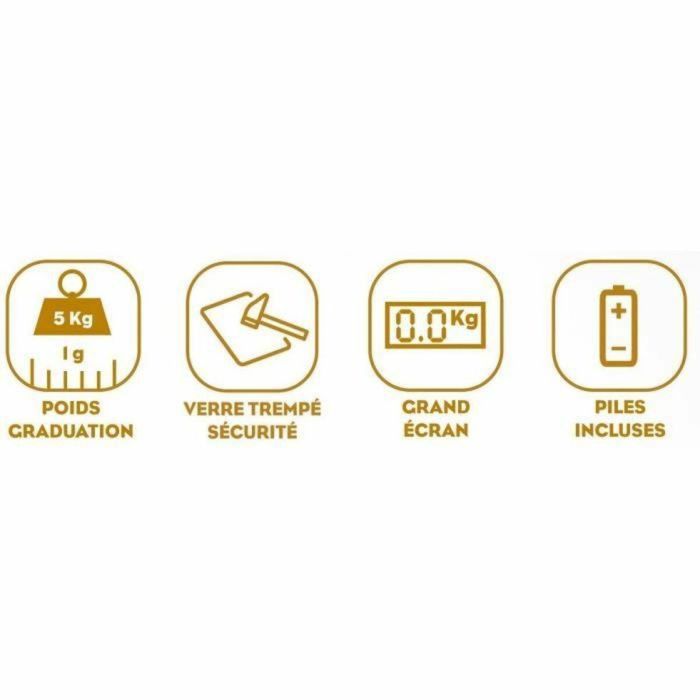 Little Balance LIT3760240780908 Báscula culinaria Slim Naranja 4