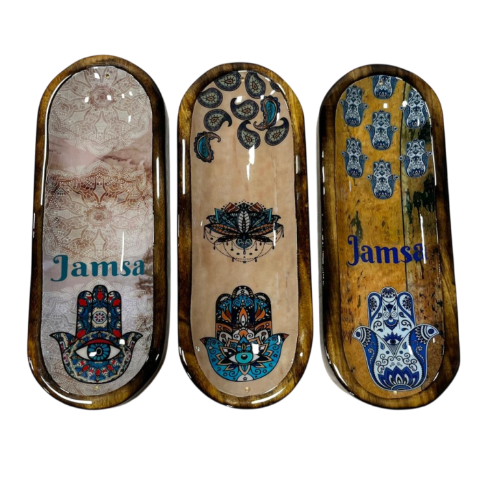 Bandeja Vaciabolsillos Arabe DKD Home Decor 10 x 3 x 28 cm (6 Unidades) 3