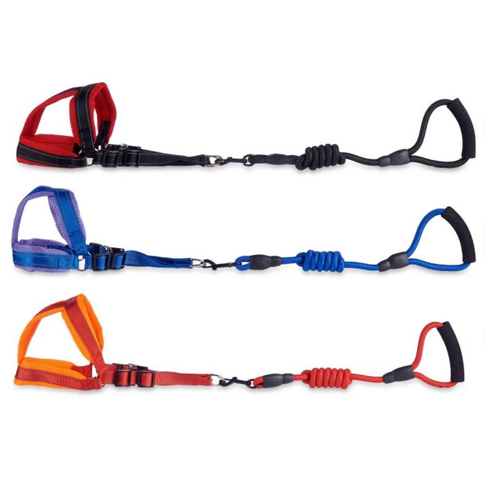 Arnés con Correa Grande Mascow - Azul, Naranja, Rojo - 8x93x22 cm (12 Unidades) 2 Arnés con Correa Grande Mascow - Azul, Naranja, Rojo - 8x93x22 cm (12 Unidades) 2
