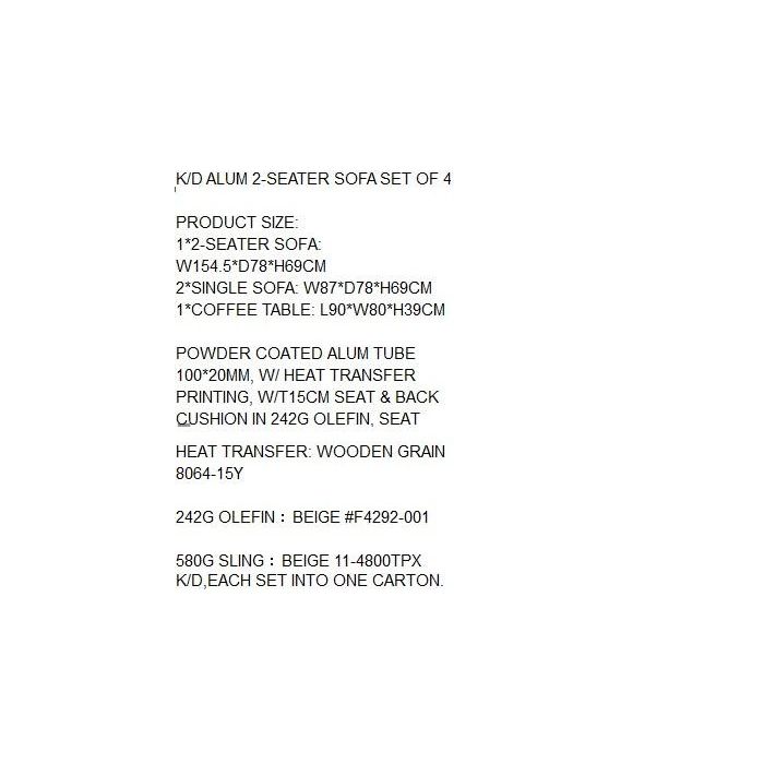 Sofa Terraza Y Jardin DKD Home Decor Marron Gris 78 x 69 x 154 cm Set de 4 3