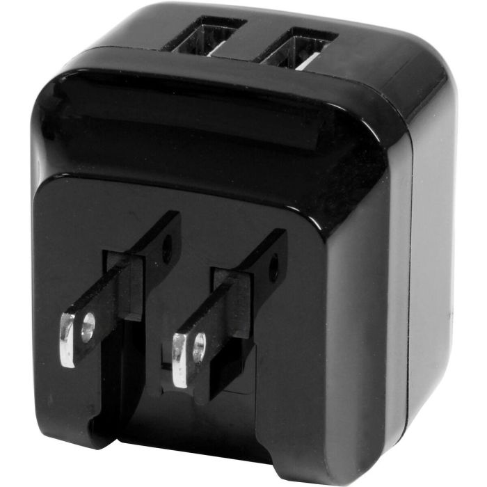 Cargador de Pared Startech USB2PACBK Negro 2 Cargador de Pared Startech USB2PACBK Negro 2