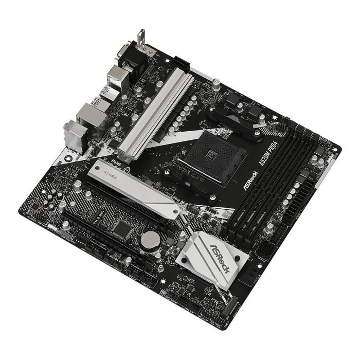 ASROCK A520M PRO 4 Placa Base ATX Socket AM4 Compatible con AMD Ryzen 3000 Series DDR4 2
