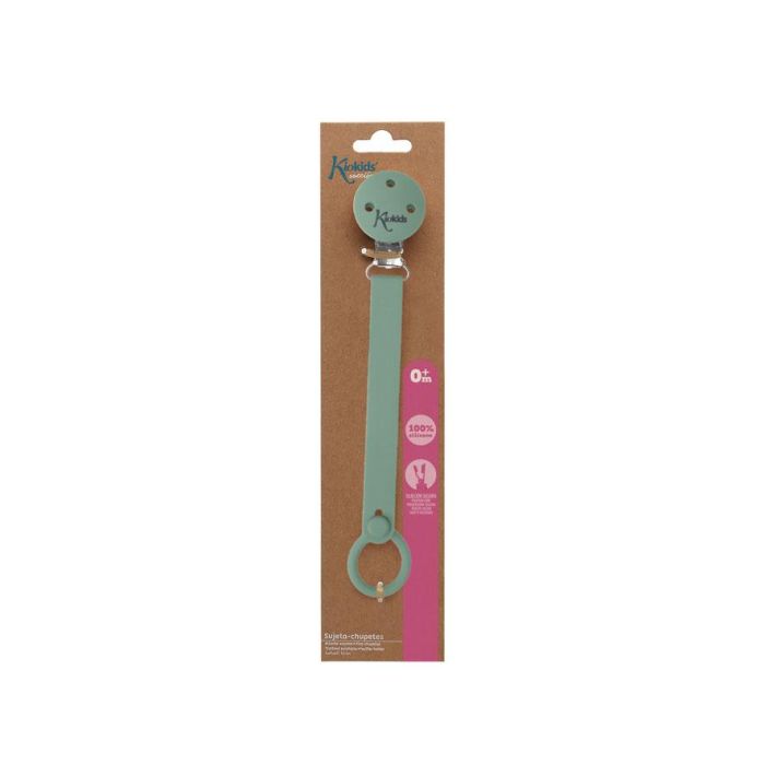 KioKids Sujetachupetes Pinza de Silicona y Acero Inoxidable Color Sage para Chupetes con Anilla Bebé +0 Meses Evita Pérdidas 4 KioKids Sujetachupetes Pinza de Silicona y Acero Inoxidable Color Sage para Chupetes con Anilla Bebé +0 Meses Evita Pérdidas 4