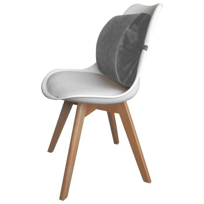 Sensly Cojín Respaldo con Memoria para Soporte Lumbar Ergonómico Cómodo Coche Viaje Hogar 33x32x10 cm 3