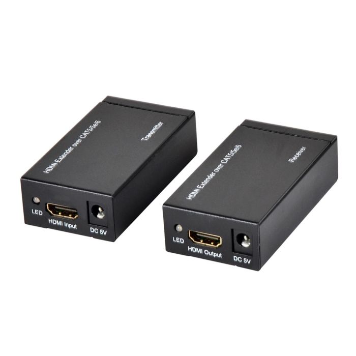 Ewent EW3715 Kit Extensor HDMI 1.4a por Cable UTP Cat6 hasta 60 Metros, 1080p 60Hz, para TV y Monitor