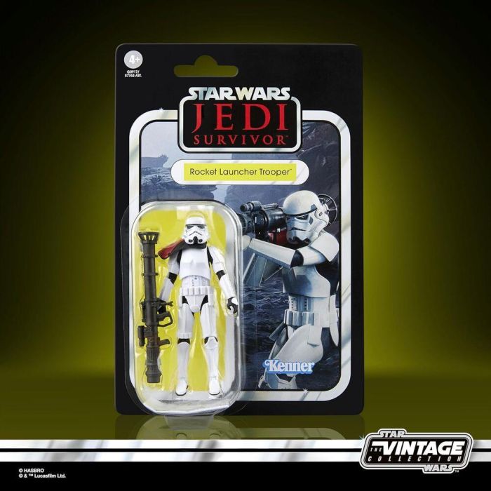 HASBRO Figura Star Wars Jedi Survivor Rocket Launcher Trooper 9,5cm Articulada con Accesorios 1