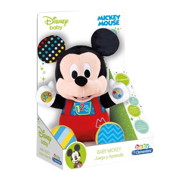 Clementoni Peluche Baby Mickey 55324 con Canciones Educativas para Bebés +6 Meses en Español 2