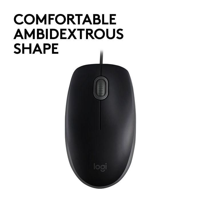 Logitech B110 Silent Ratón USB Óptico Silencioso Plug & Play Ambidextro Negro 3 Logitech B110 Silent Ratón USB Óptico Silencioso Plug & Play Ambidextro Negro 3