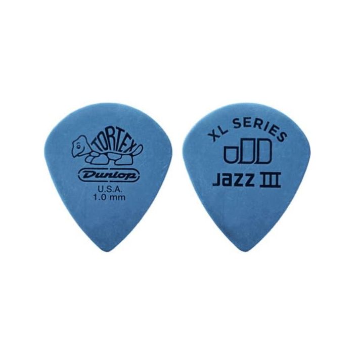 Dunlop Tortex Jazz III Bolsa de 72 púas de guitarra, 1.00mm