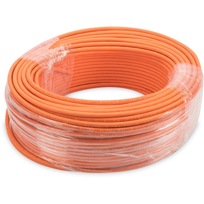 Digitus Instal-kab Cat7 S/FTP tw.Pair 100m naranja AWG23/1 Dupl - Cable de instalación S-STP Libre Halógenos 1