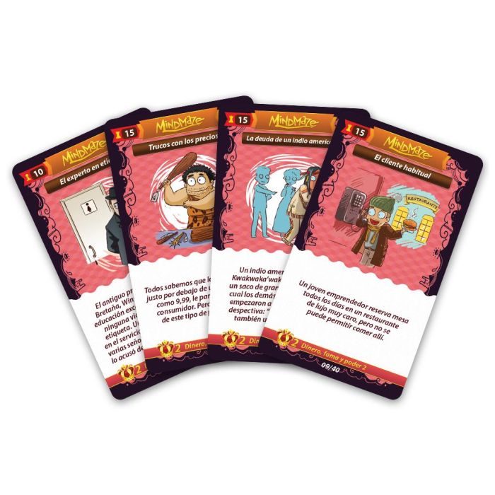 Edge Entertainment Mind Maze: Dinero, Fama y Poder 2 - Juego de Cartas de Enigmas en Español | 2+ Jugadores | +14 Años Edge Entertainment Mind Maze: Dinero, Fama y Poder 2 - Juego de Cartas de Enigmas en Español | 2+ Jugadores | +14 Años