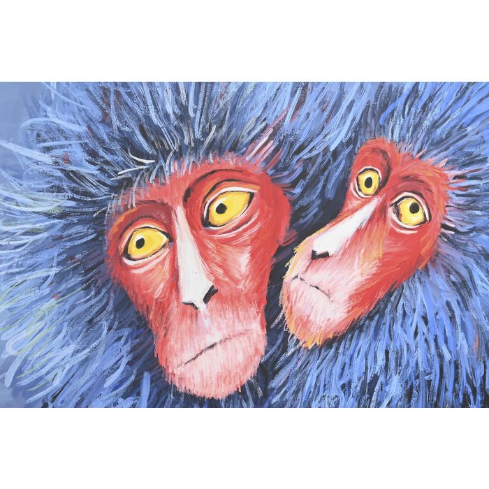 DKD Home Decor Cuadro Moderno 4 x 120 x 90 cm Azul Rojo (2 Unidades) 2