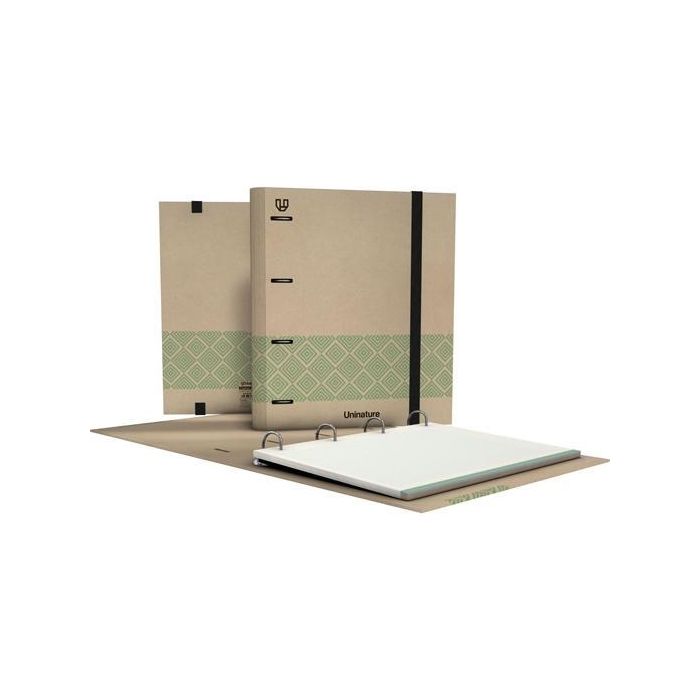 Grafoplás Carpeta Anillas Mixtas 4D35 Carpebook A4 C-Recambio 100H Forrado Uninature Verde Grafoplás Carpeta Anillas Mixtas 4D35 Carpebook A4 C-Recambio 100H Forrado Uninature Verde